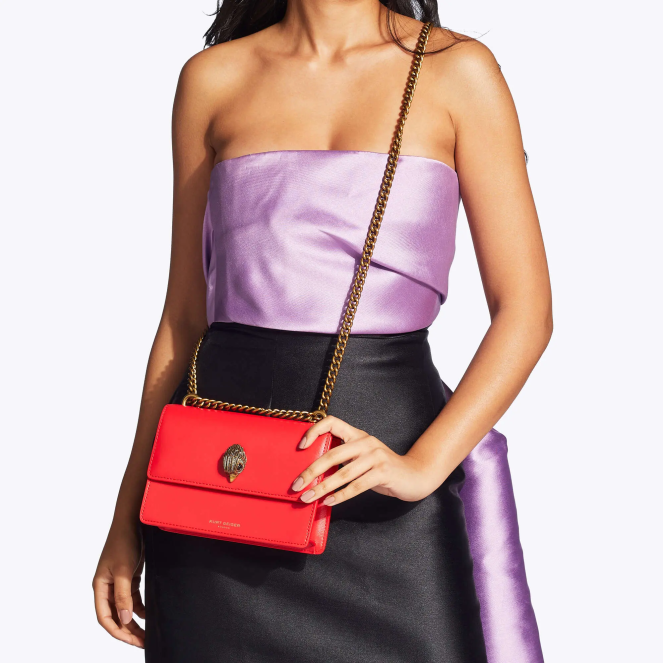 Kurt Geiger mujer bandolera pequeña london shoreditch 2LPR128 | bolsas rojo